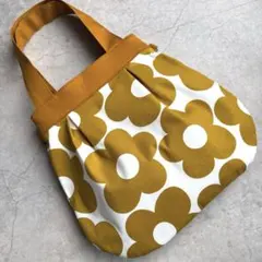 ハンドメイド　グラニーバッグ　バルーンバッグ　トートバッグ　ショルダー　フラワー