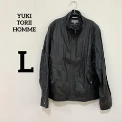 【YUKI TORII HOMME】麻100％ スタンドカラージャケット Lのサムネイル
