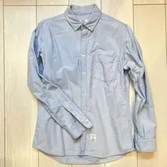 AZUL by moussy メンズ 長袖シャツ ライトブルー オックスフォードのサムネイル