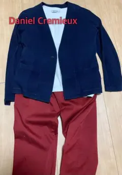 Daniel Cremieuxワインレッドパンツ③