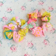 앤틱 패브릭 핑크스 이지 키트 완제품 [러블리 스크런치]