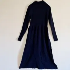 匿名✨️Carina Luee 【M】ネイビー リブニットワンピース ワンピース