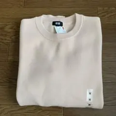 UNIQLO ウォッシャブルミラノリブクルーネックセーター M ピンク