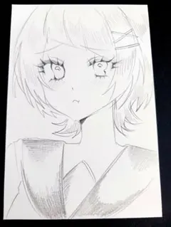 珀の鉛筆画　キャベツ　美人画T 珀の鉛筆画 キャベツ様専用 美人画T - メルカリ