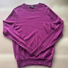 エクストラファインメリノクルーネックセーター　レディースSサイズ