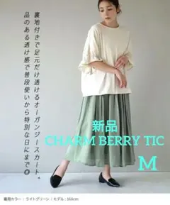 新品CHARM BERRY TIC オーガンジー ウエストシャーリング スカートのサムネイル