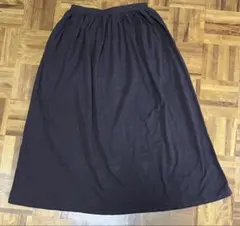 ※最終値下げ ブラウン コットン フレアロングスカート