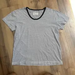 ピパジャマクロージング　Tシャツ　白紺　L
