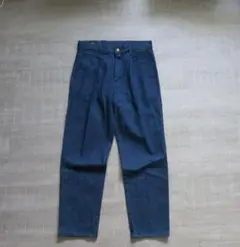 Lee タック デニムトラウザー パンツ riders 濃紺 M