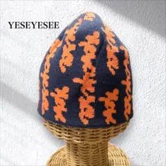 yeseyesee Doodled Jacquard Beanie ビーニー