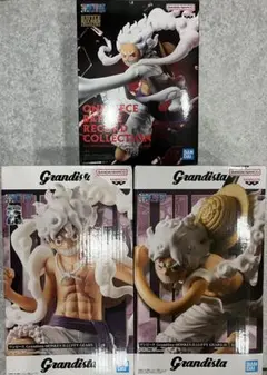 ワンピース Grandista他 ルフィ GEAR5 フィギュア3点セット