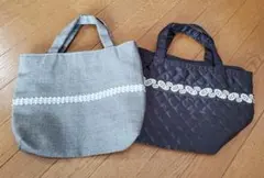 ハンドメイド　ランチトートバッグ　2個セット