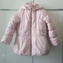 女の子　 ハート柄 ダウン　中綿コート