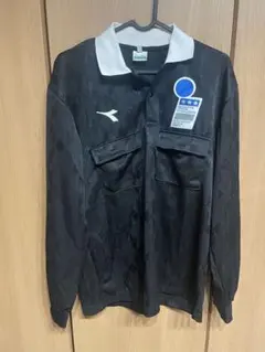 diadora ディアドラゲームシャツイタリア レフェリーシャツ 審判服黒XL