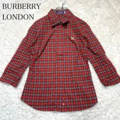 BURBERRY バーバリー ロンドン ブルーレーベル 七分丈シャツ チェック