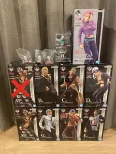 一番くじ ジョジョの奇妙な冒険 フィギュア・ぬいぐるみ・マスコットセット