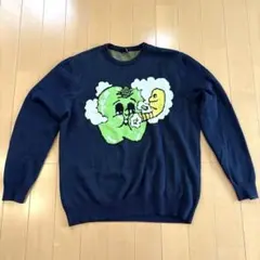 HUF グラフィックセーター L ネイビー