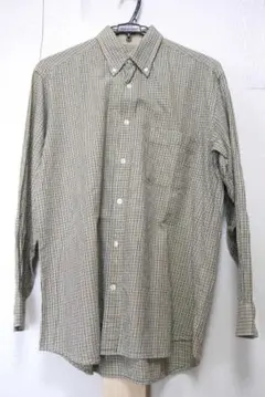 レナウン「TRAD ing」 ボタンダウンシャツ グリーン系　中厚　美品