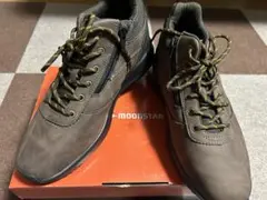 ムーンスター SPLT WM068 ブラウン 25.5cm サイドジップ 撥水