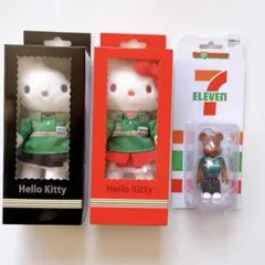 セブンイレブン ハローキティ ベアブリック ストラップ 3点セット