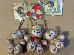 ダッフィー ストラップ付きぬいぐるみ3体セット