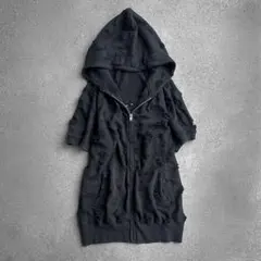 00’s Distressed Zip-Up Oversized Hoodieのサムネイル