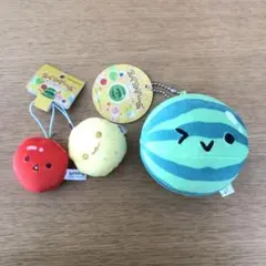 スイカ・イチゴ・レモン ぬいぐるみマスコットセット