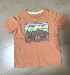 パタゴニア　ベビー用Tシャツ　オレンジ　サイズ12M-18M 80
