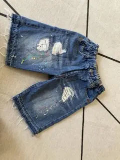 新品未使用！ BREEZE デニムハーフパンツ 120cm