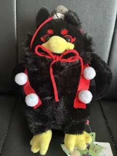 【未使用・タグ付】タイトー限定 ちょこんとカラス天狗 こくよう ぬいぐるみ