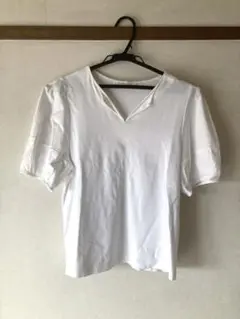 ホワイト パフスリーブ 半袖Tシャツのサムネイル