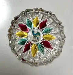 【レトロ】カラフルなガラス皿　小物入れ