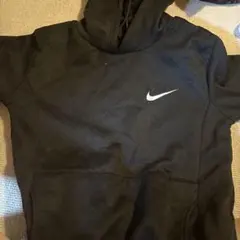 NIKE スウッシュロゴ プルオーバーパーカー ブラックのサムネイル