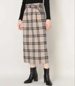 【LOWRYSFARM】チェックタイトスカート