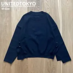 ユナイテッドトウキョウ　サイドスリットDカンニット　Ｍ　ブラック レイヤード