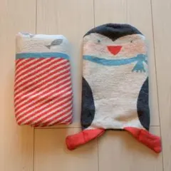 【希少&輸入】ペンギンデザイン フリースブランケット 膝掛け