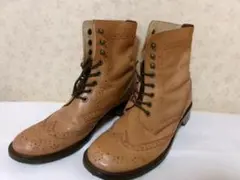 101938　REGAL リーガル　レザーショートブーツ　ブラウン　24㎝