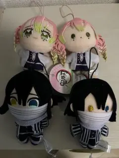 鬼滅の刃 甘露寺蜜璃 伊黒小芭内 ぬいぷりけmini3 ぴゅあぬい3 ４種セット