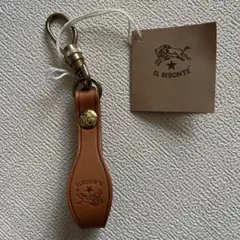 IL BISONTE イルビゾンテ　キーホルダー　ナチュラル？ブラウン？