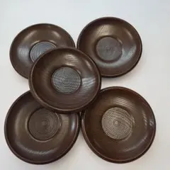 茶托 木製 天然木 無垢 5客セット 和モダン 煎茶 茶道具 - メルカリ