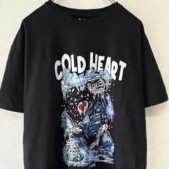 US古着 半袖Tシャツ バスケ スカル　Tシャツ 黒　L 178