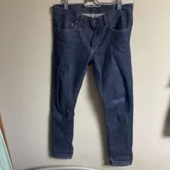 ユニクロ セルビッチ スリムフィット ストレートデニムパンツ インディゴ w31