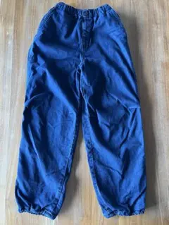キッズ ユニクロ UNIQLO デニム 長ズボン 150㎝ 内側ボア ネイビー