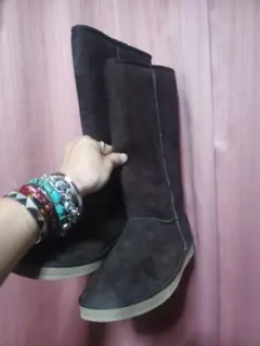 Vansバンズ ムートンブーツ ダークブラウン