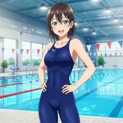 Mizuno 水泳練習用水着 ネイビー（ＳＳサイズ）