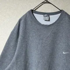 古着 00s ナイキ 刺繍ロゴ スウェット トレーナー NIKE Y2K