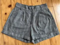 グレンチェック柄 ショートパンツ