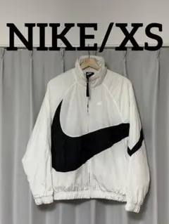 ナイキ　nike ウーブン　ジャケット　スウッシュ　ブラック　ホワイト　ウインド
