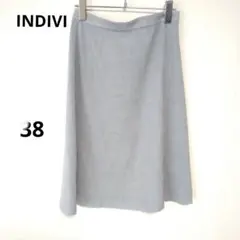 インディヴィ ひざ丈スカート