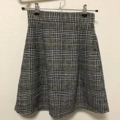 グレンチェックスカート